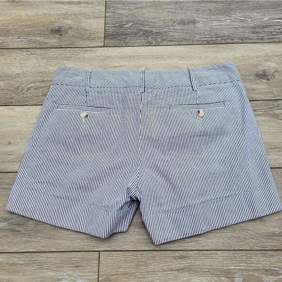 Cynthia Steffe blue and white striped summer shorts coastal aesthetic size 6 - Picture 2 of 10